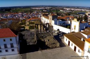 aerial of evora by Xplore Portugal